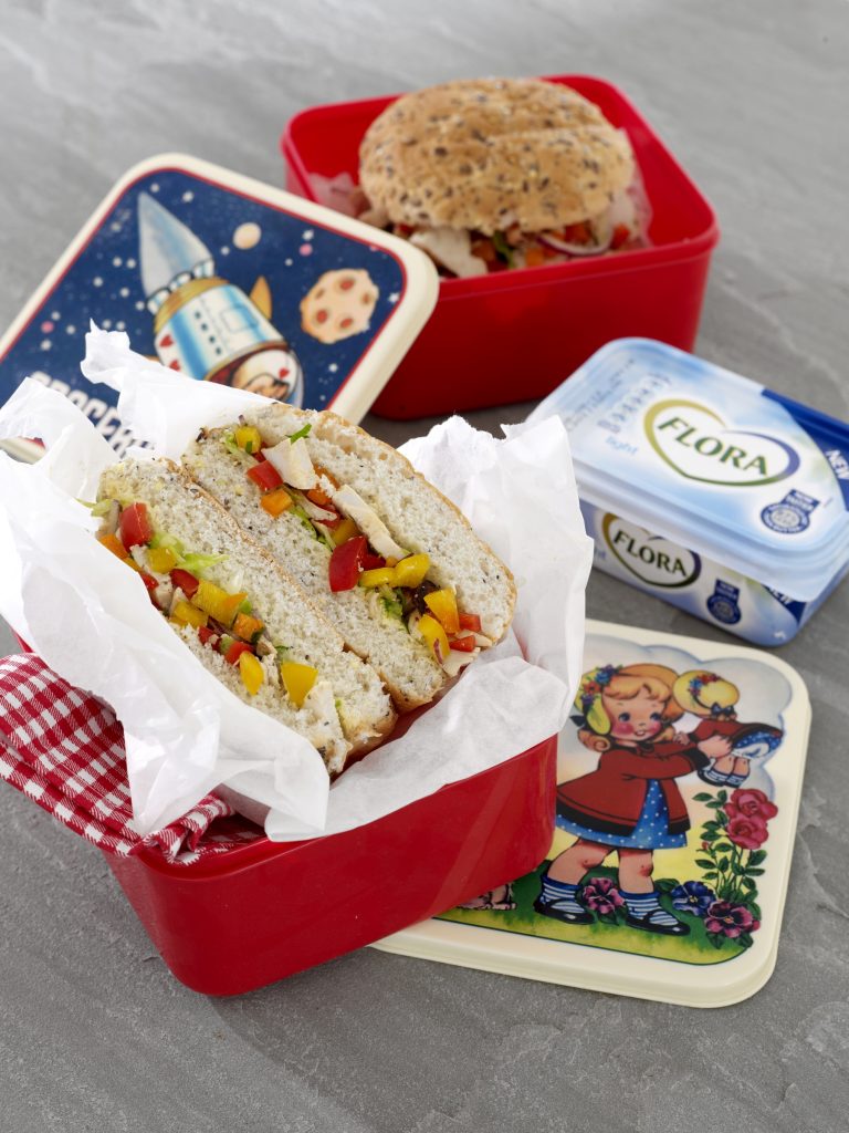 Chicken Wholegrain Roll Flora