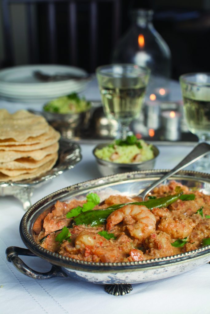 North Indian Prawn Curry; Catherine Fulvio recipe; i love cooking; weekend chef book