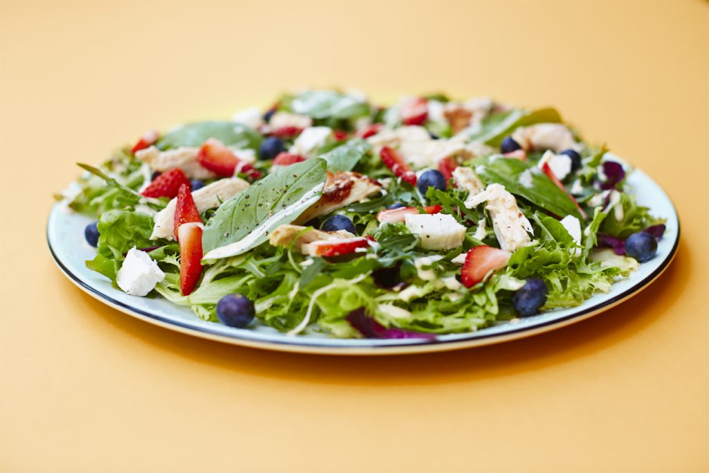 Summer Salad (on orange)