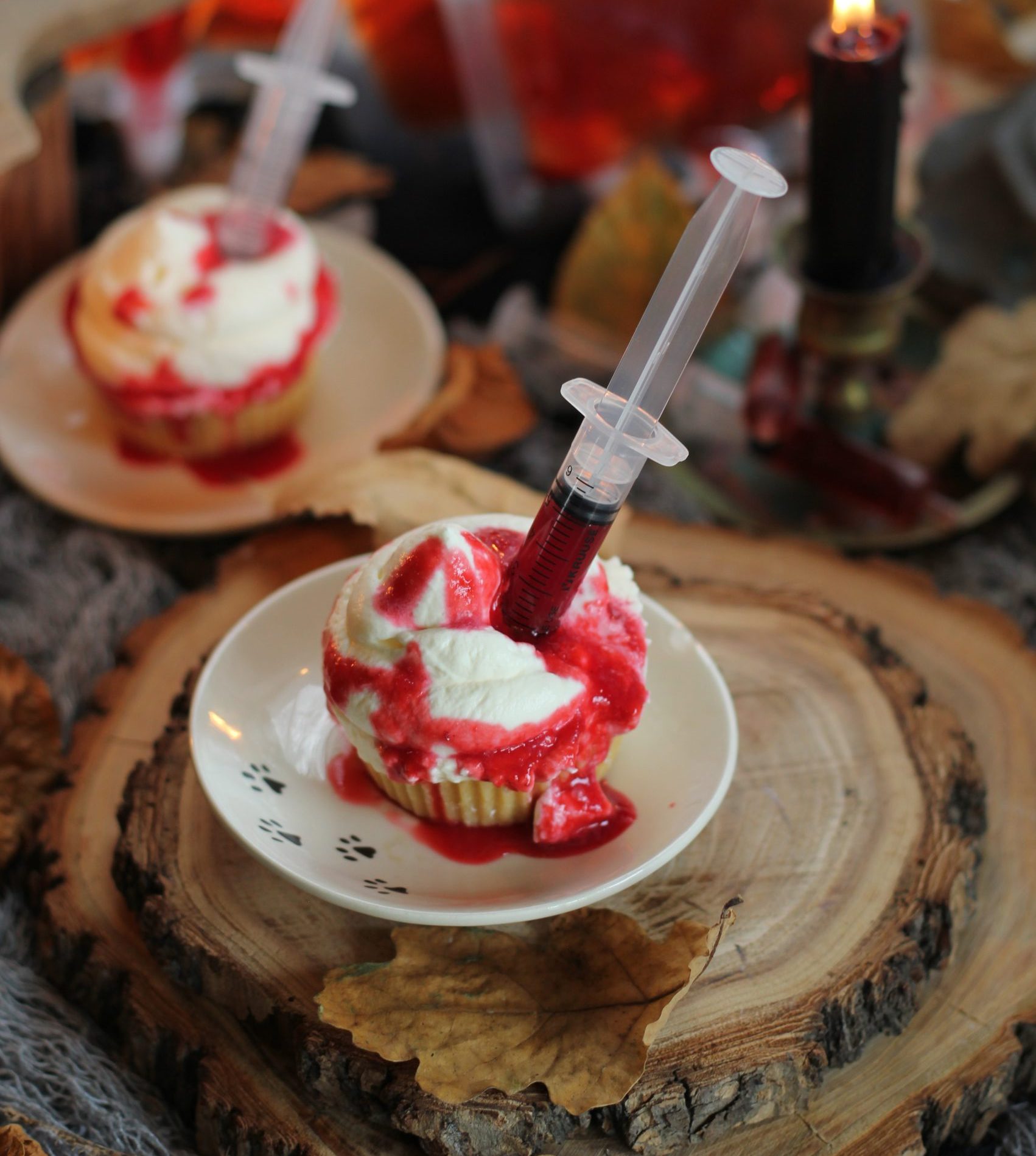 Halloween Oozy Cheesecakes