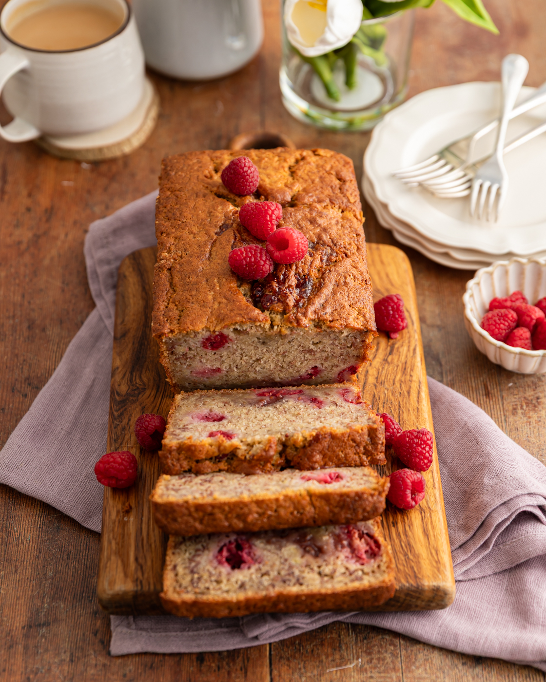Raspberry Ripple Banana Bread | ILoveCooking